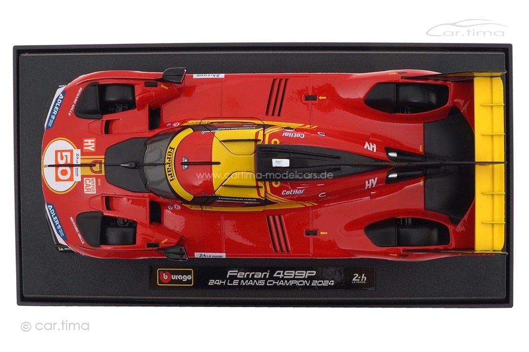 Ferrari 499P Winner 24h Le Mans 2024 Fuoco/Molina/Nielsen Bburago 1:18 18-16303-50