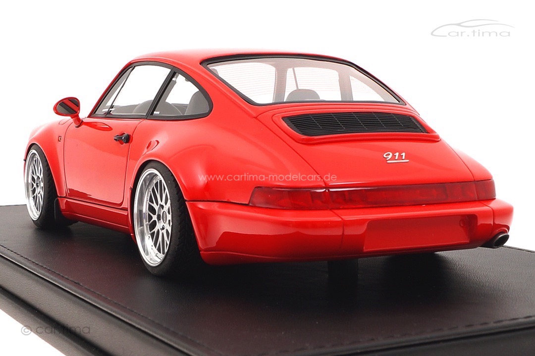 Porsche 911 (964) Carrera 30 Jahre Jubi Indischrot 19" BBS Alu-Felgen car.tima CUSTOMIZED 1:18